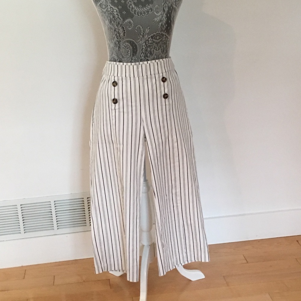 Verve High Waisted Striped Pants